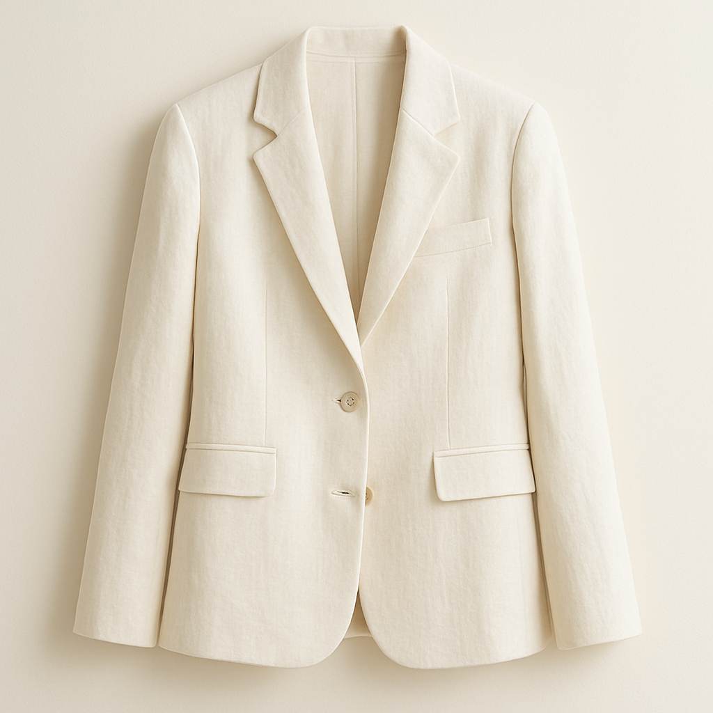 Ivory Linen Blazer