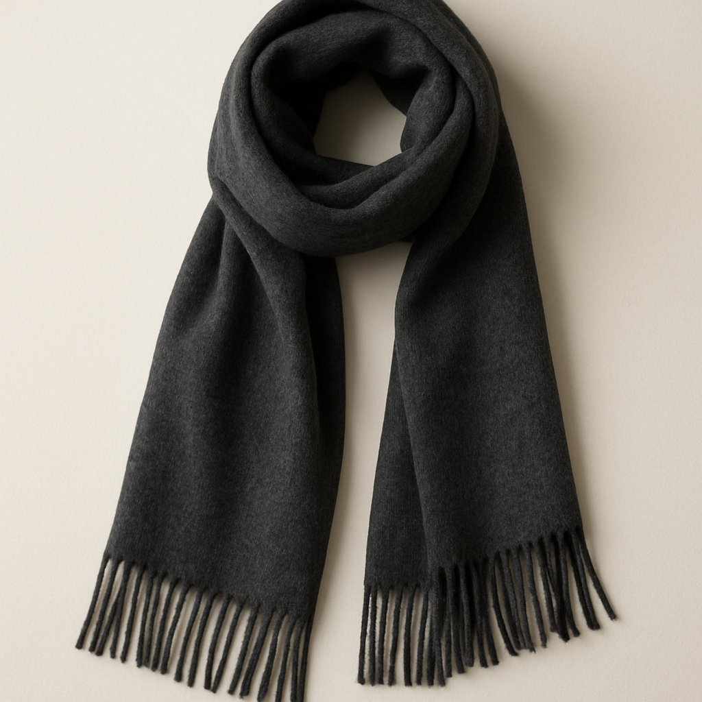 Grey Wool Scarf